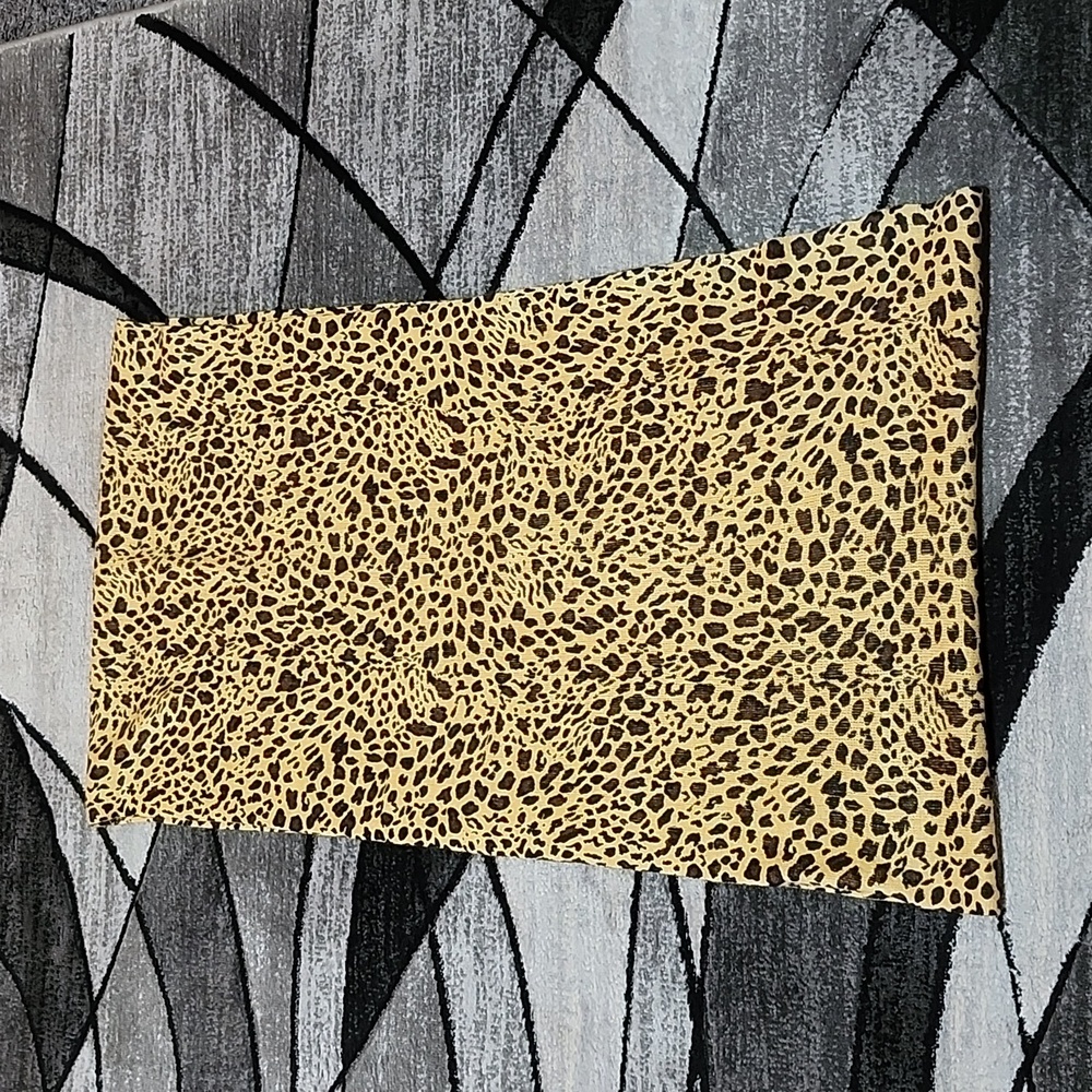 CHICOS LEOPARD PRINT INFINITY SCARF ACRYLIC NEW